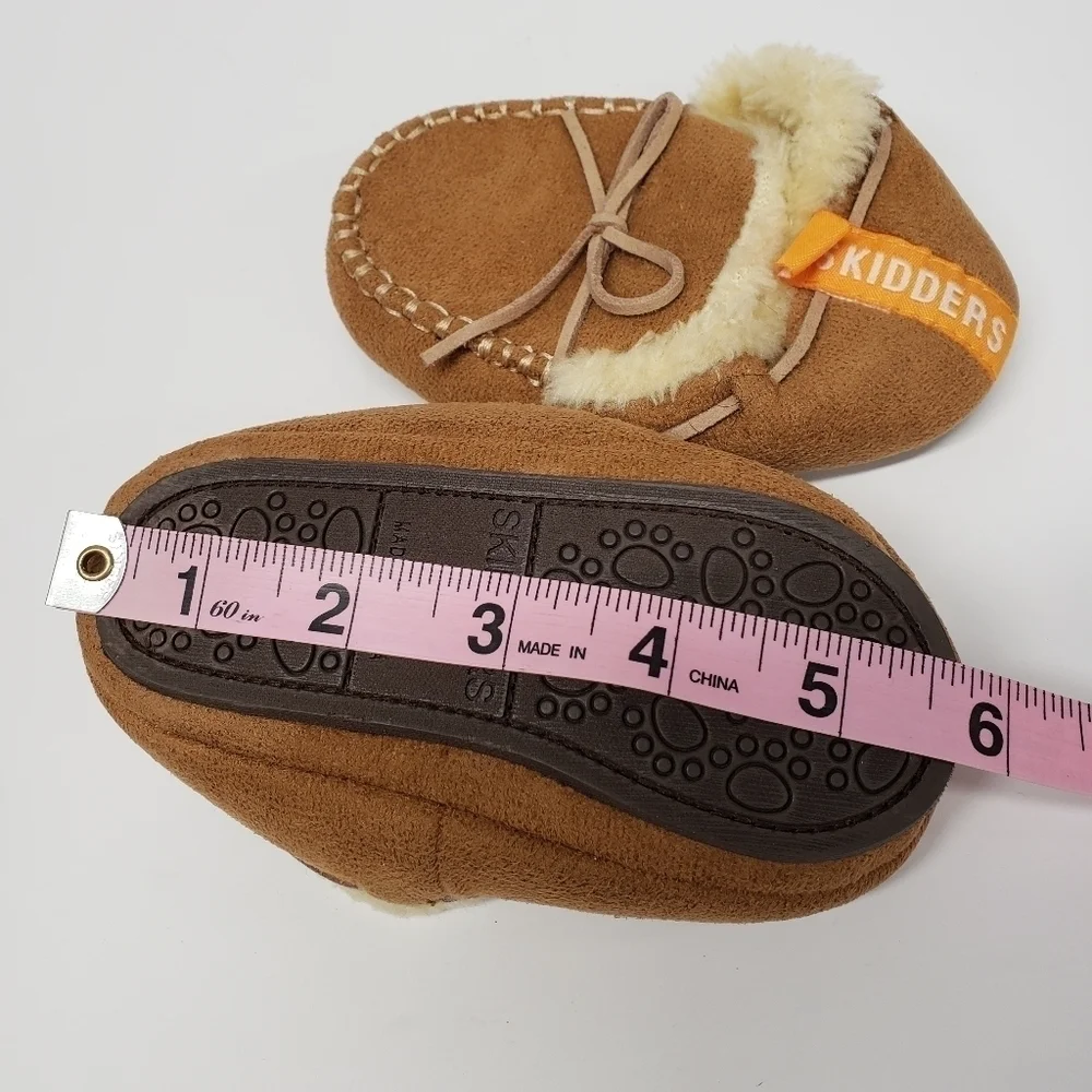 Skidders Faux Leather Moccasins 18m Shoes NWOT